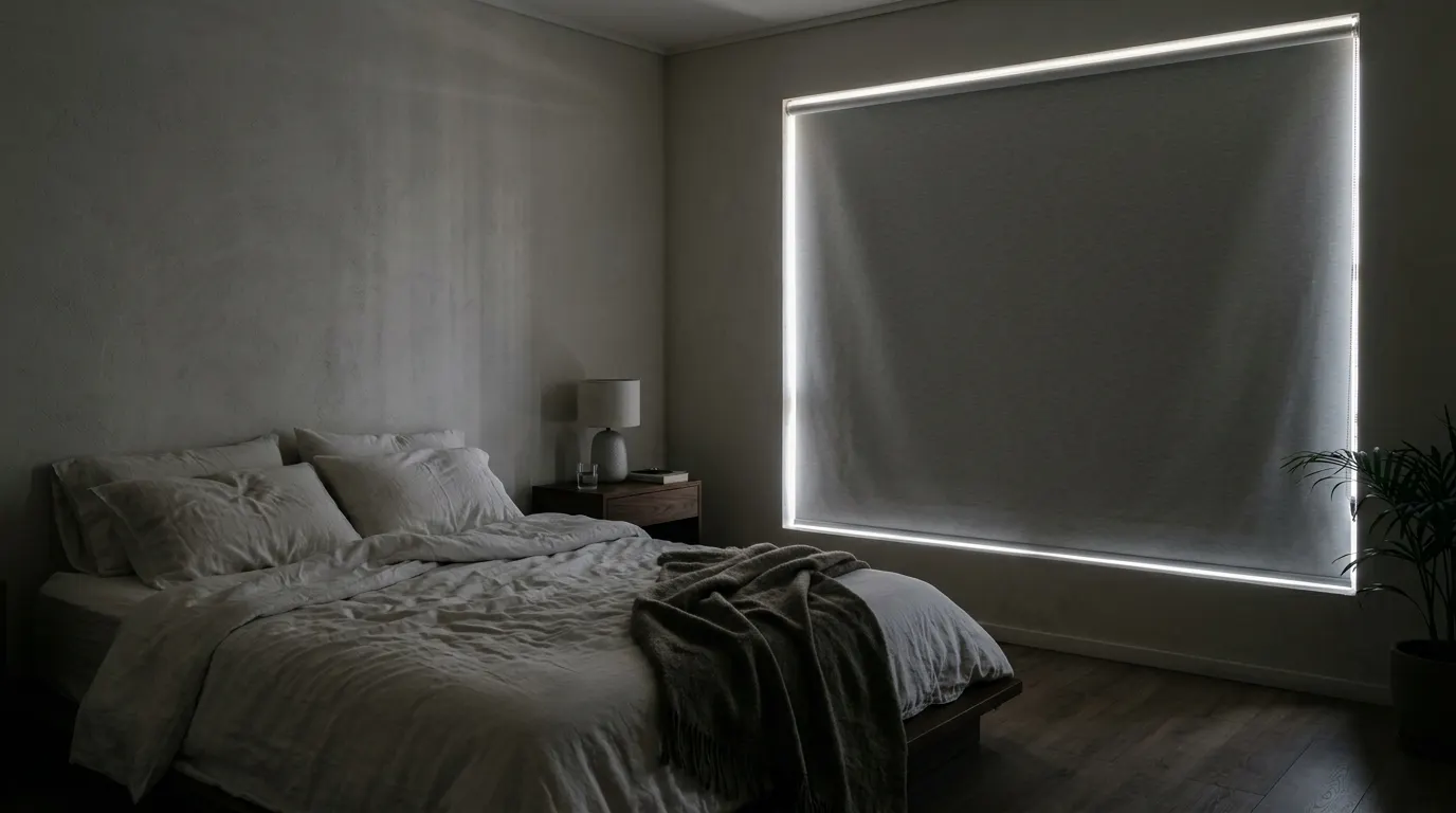 Dormitorio con cortina Black-out